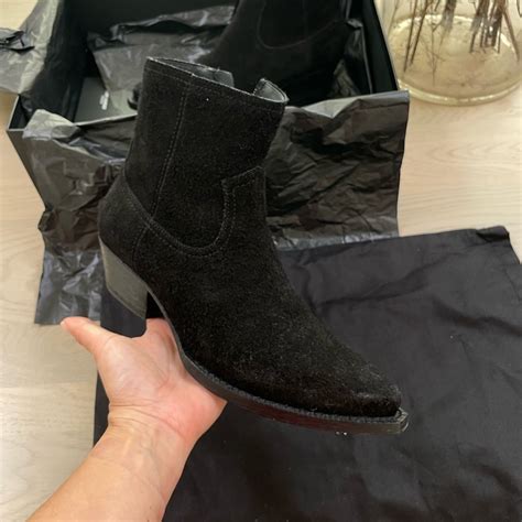 lukas boots ysl|Lukas western boots Saint Laurent Black size 36 EU in Suede.